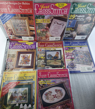 Just CrossStitch Magazine Lot Of 8 VTG 1996 3