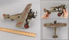 Large 1930s Antique HUBLEY Painted Cast Iron Ford Tri-Motor AMERICA Airplane Toy