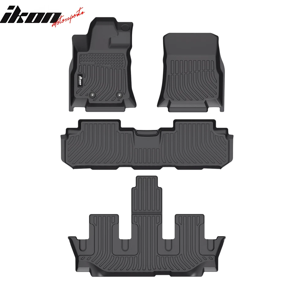 Se adapta a Subaru Ascent 19-25 8 asientos asiento de banco alfombrillas 3D revestimiento TPE 4 PIEZAS