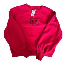 Disney Parks Walt Disney World Pink Mickey Mouse Castle Sweatshirt Womens Medium