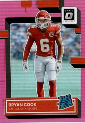 2022 Donruss Optic #272 Bryan Cook Pink Kansas City Chiefs