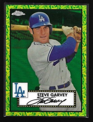2021 Topps Chrome ''Topps 70'' STEVE GARVEY ''GREEN'' /99 Los Angeles Dodgers