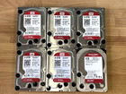 New ListingLOT of 6 WD RED NAS HARD DRIVES (5x WD40EFRX 4 TB HDD & 1x WD40EFAX 4 TB HDD)