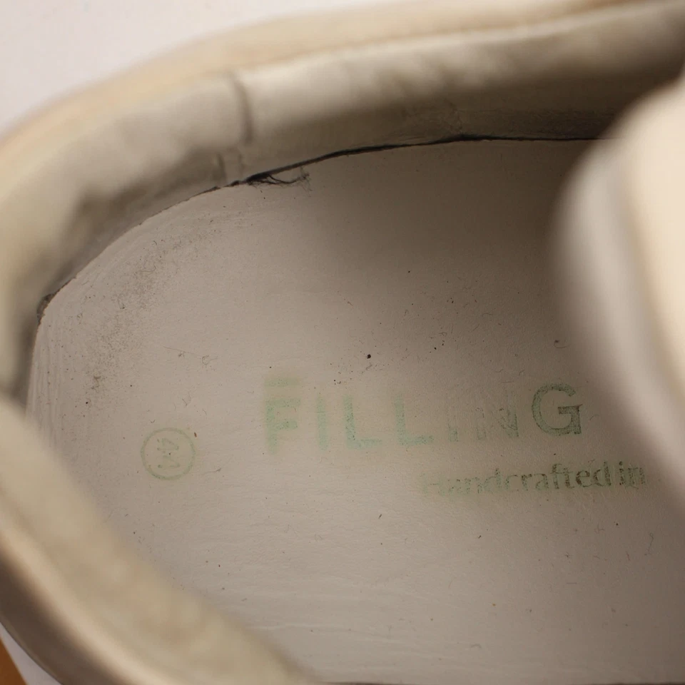 Заполнение частей кроссовок мужской размер ЕС 44 с белой кожи низкий верхний шнурует вверх - Изображение 3 из 4