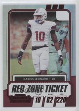 2021 Contenders Draft Picks Red Zone Ticket 7/20 Shaquille Leonard Darius nd3
