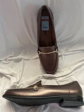 Walking Cradles Wren Womens 12M Metallic Leather Loafers Made In Brazil