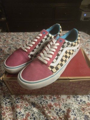 Vans x Golf Wang Old Skool Pro Blue/Pink/White Mens Size 12 Barely Used With Box