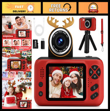 Kids Digital Camera 1080P HD Video for Girls 3-9, Selfie Camera with 32G SD Card