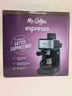 Mr. Coffee Steam Espresso Maker Latte Cappuccino Maker New