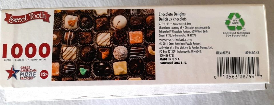 GREAT AMERICAN PUZZLE FACTORY SWEET TOOTH Puzzle 1000T  68x48cm - Bild 2 von 3