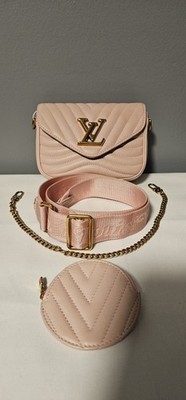 Louis Vuitton New Wave Multi Pochette Crossbody Pink Leather