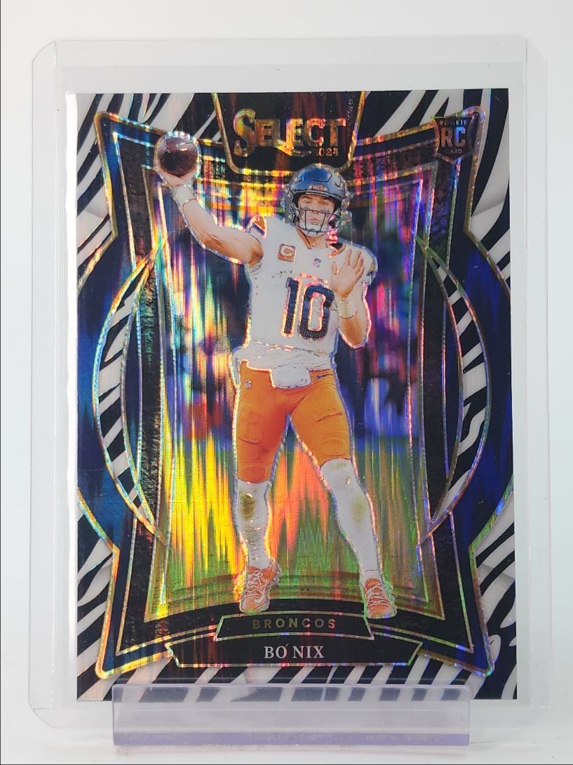 BO NIX 2024 SELECT CONCOURSE ROOKIE ZEBRA PRIZM SSP BRONCOS RC Q4167