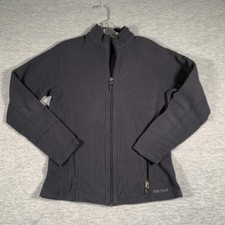 Marmot Jacket Womens Medium Black Fleece Full Zip Pockets Hiking Outdoor