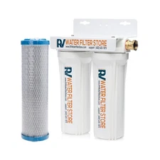 2-Stage RV Water Filtration System | Anti-Scale & Taste Improvement, NSF