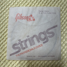 Vintage Gibson Tenor Banjo String A or 1st Loop End Opened Kalamazoo MI