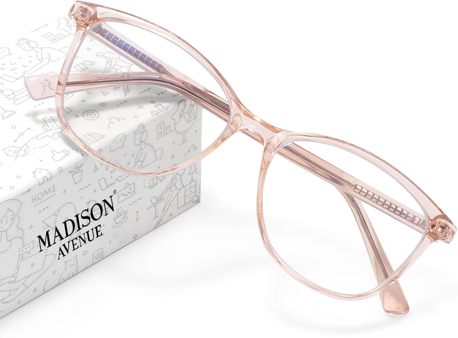 Blue Light Blocking Glasses for Women - Anti Eyestrain & UV Glare Protection