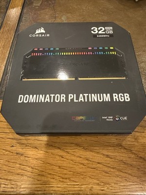 Corsair Dominator Platinum RGB 32GB (2x16GB) DDR4 RAM 3466MHz CMT32GX4M2C3466C16