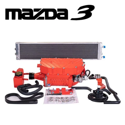 ケノン  v6.2 For Mazda3 Twin Screw VT Racing Supercharger Kit 2.0 2012-2013 Red
