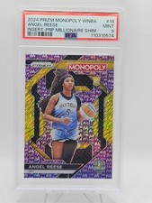 Angel Reese 2024 Panini WNBA Prizm Monopoly Purple Millionaire #07/50 RC PSA 9