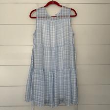 Calvin Klein Women’s 10 Blue Tiered Sleeveless Dress