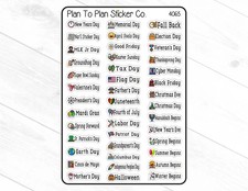 4065~~US Holidays Planner Stickers.