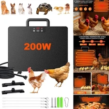 Chicken Coop Heater Radiant Chicken Heater for Inside Coop 200W Adjustable Temp