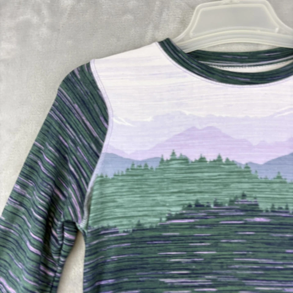 Cuddl Duds ClimateRight 2 Pc Base Layer Set Womens Small Green Thermal Fleece - Image 3 of 4