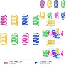 ISMARTEN Cat Spring Toy 60 Pack , Cat Kittens Toys Plastic Coil Spiral Sprin...
