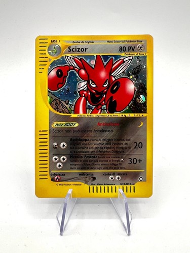 Pokemon TCG Card ITA Aquapolis Scizor H21/H32 Holo Rare Yatalian good