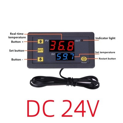 W3230 LCD Digital Thermostat Temperature Controller AC110-220V DC 12V 24V