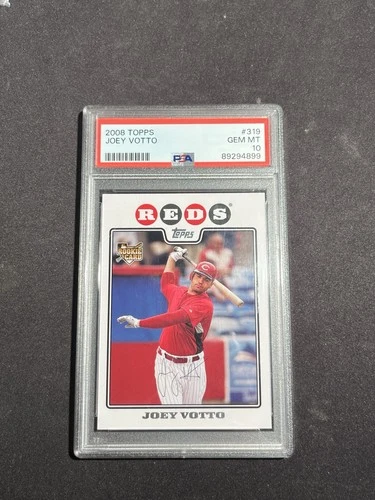 Joey Votto RC 2008 Topps #319 Rookie Cincinnati Reds PSA 10 GEM MINT