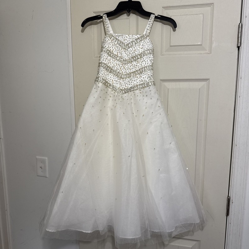 Tiffany Designs size 4 white formal pageant gown Wedding Dress