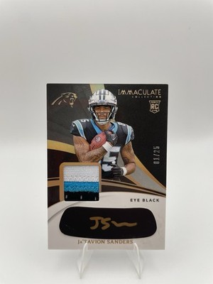 2024 Immaculate - Ja'Tavion Sanders - Eye Black Patch Auto /25- RC - #EYE-JTS