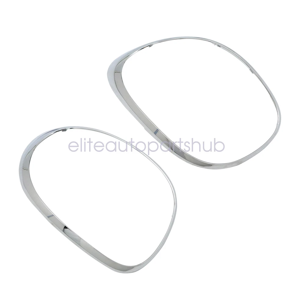 For Fiat 500L 2014-2020 Rear Left + Right Side Taillight Lamp Trim Ring Chrome — 第 2/4 张图片