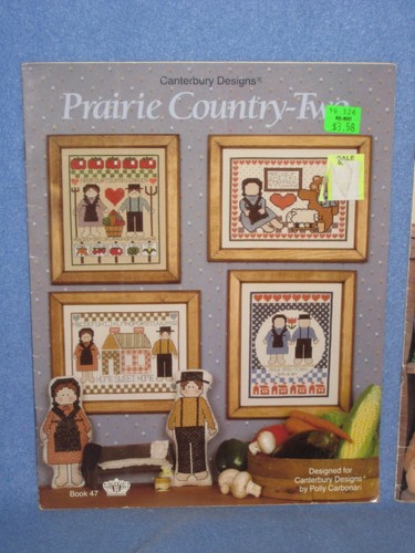 Cross Stitch Prairie Country - Two Country Observation Leisure Arts Amish Towels - Picture 2 of 5