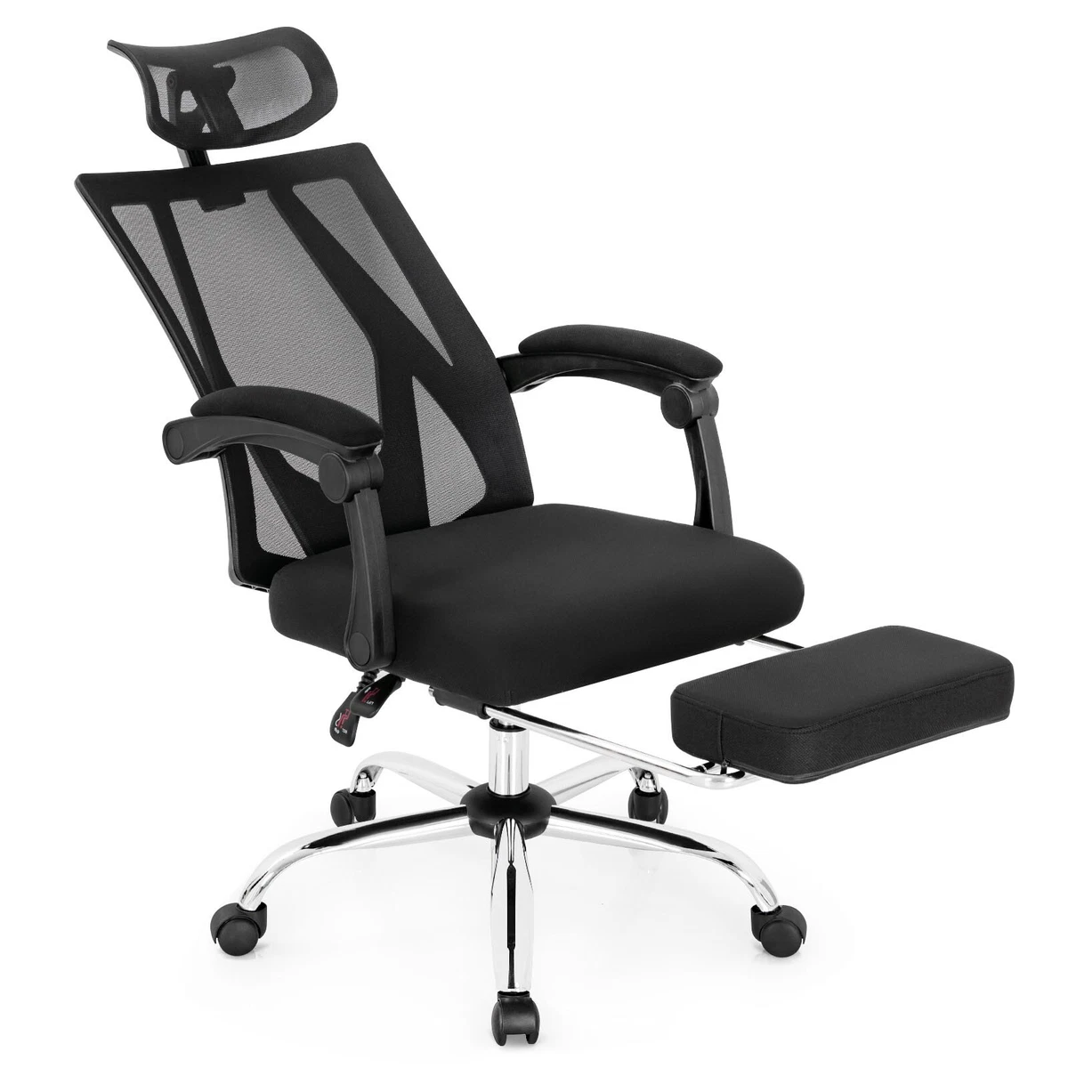 Ergonomic reclining chair with on sale footrest