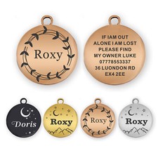 Dog Tag Personalised ID Tags for Dogs/Cats Custom Pet Tag Engraved Dog Name Tag