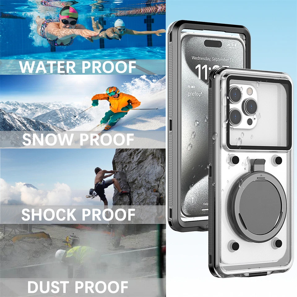 Universal Diving Waterproof Shockproof Case For iPhone Samsung Huawei Google - Image 2 of 4
