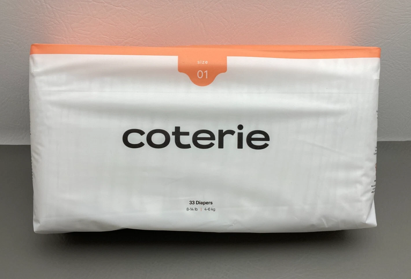 Coterie Diapers Size 01 New Sealed 8-14lbs 33 Count Next Day Shipping