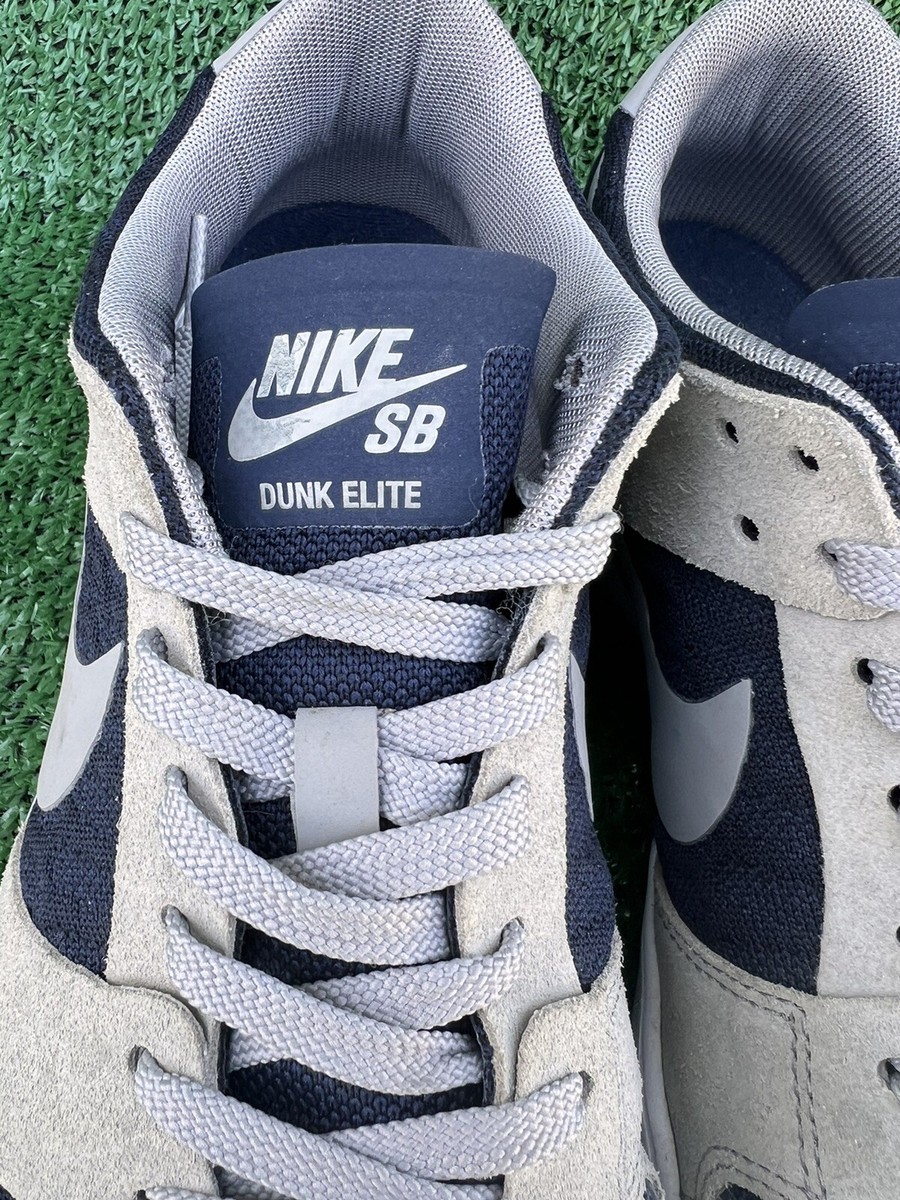 NIKE SB ZOOM DUNK LOW ELITE 864345-004 MEDIUM GREY OBSIDIAN MEN'S