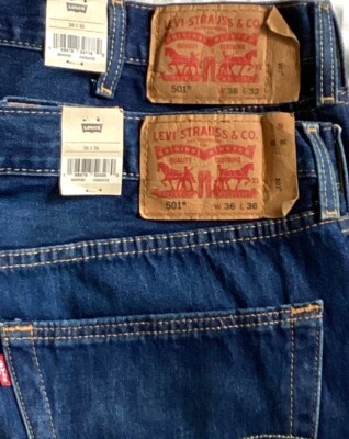 Levi's Men's 501 3402 ORIGINAL 36x36 ~10 Feet Over Head Blue NON-STRETCH NWT $80