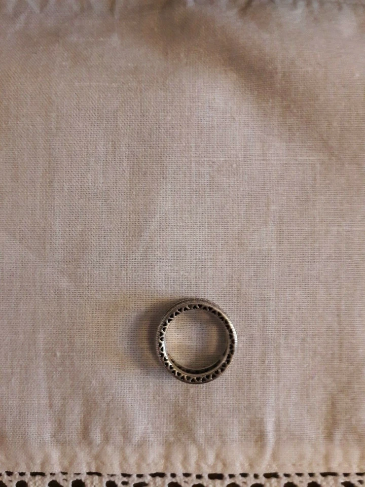 Pandora originale Anello Doppio Cuori e Pietre scintillanti,n.52/16,5 mm/Argento - Immagine 4 di 4