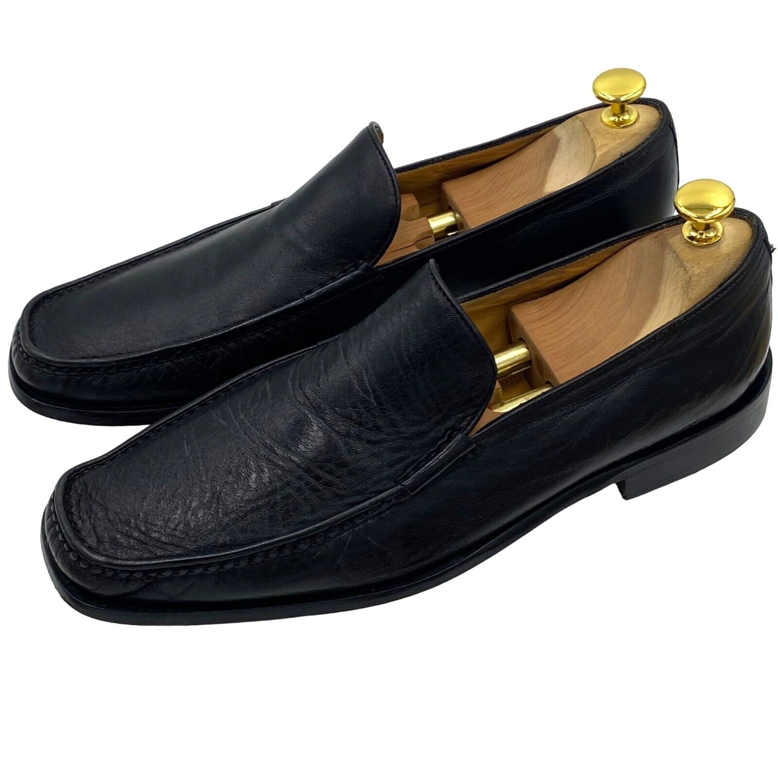 Vintage Italy Johnston and Murphy men's 10 black … - image 6