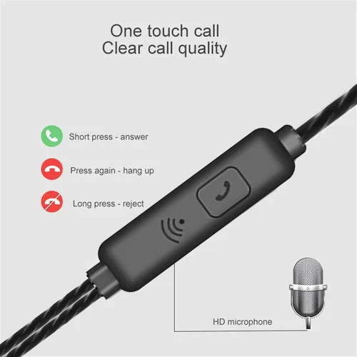 Wired Earphones For Apple iPhone iPad Samsung Headphones with mic 3.5MM aux USA - Picture 12 of 14