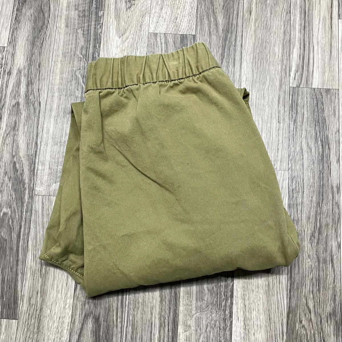 DIVIDED by H&M Stretch Waist High Rise Green Casual Cargo
