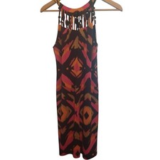 Muse Midi Dress Womens 6 Beaded Multicolored Retro Y2k