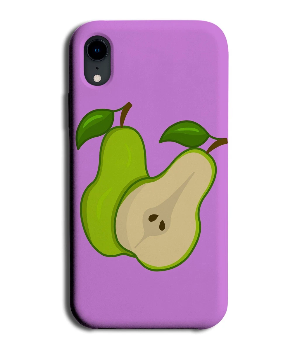Sliced Pear Phone Case Cover Pears Green Insides Inside Slice Fruit Purple  BS01 | eBay