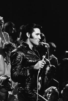 Elvis Presley during Special on Elvis '68 Comeback 1960s TV Photo 60