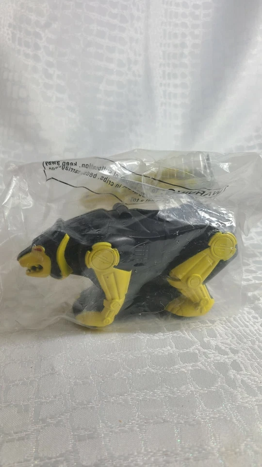 McD Mighty Morphin Power Rangers Yellow Ranger 1995 con Bear Ninjazord VV Foto 3 de 4