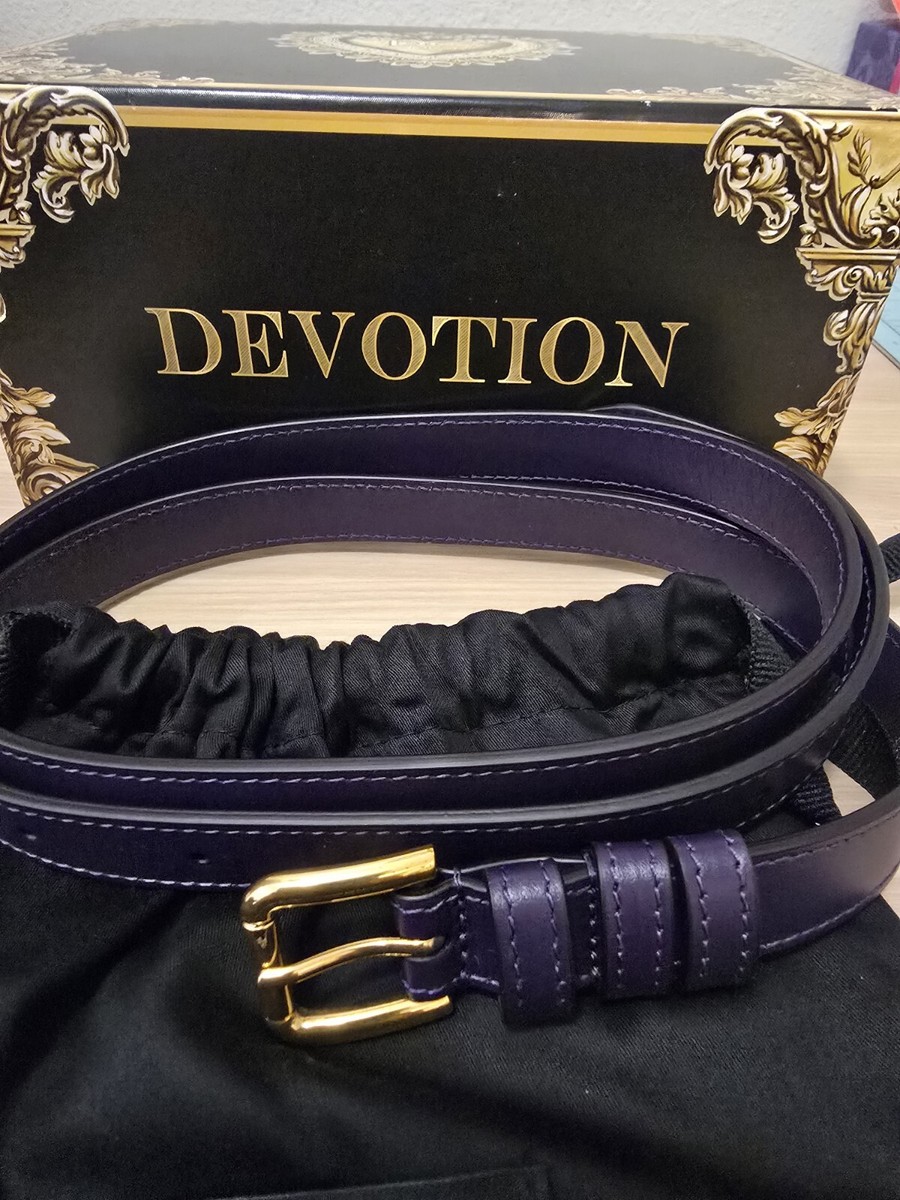 Authentic DOLCE & GABBANA DEVOTION LEATHER BELT BAG Fanny